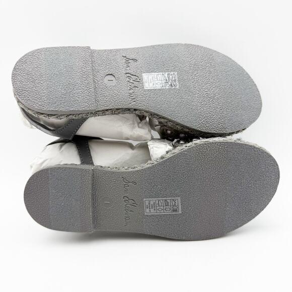 Sam Edelman Kids Holly Sandals US 1 M EU 32 Mockingbird Grey Linen NIB - Picture 10 of 11